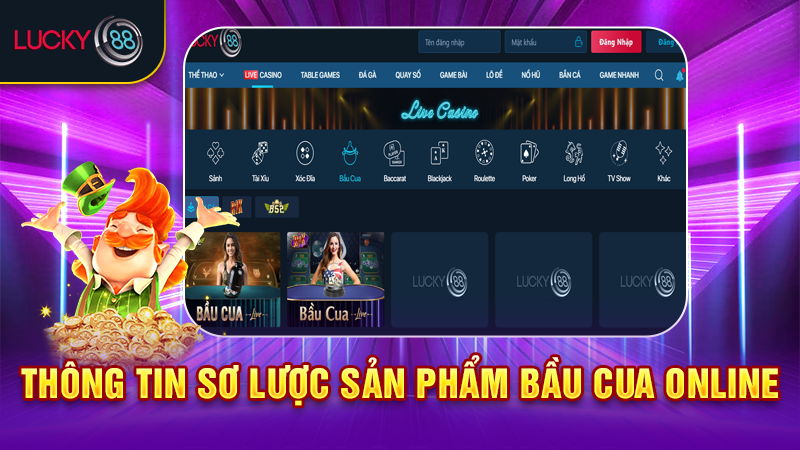 Thông tin sơ lược sản phẩm bầu cua online